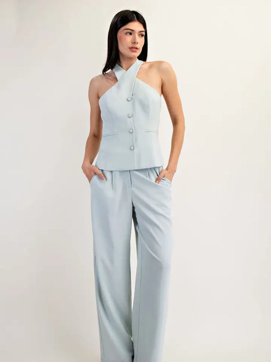 Woven Trousers Set