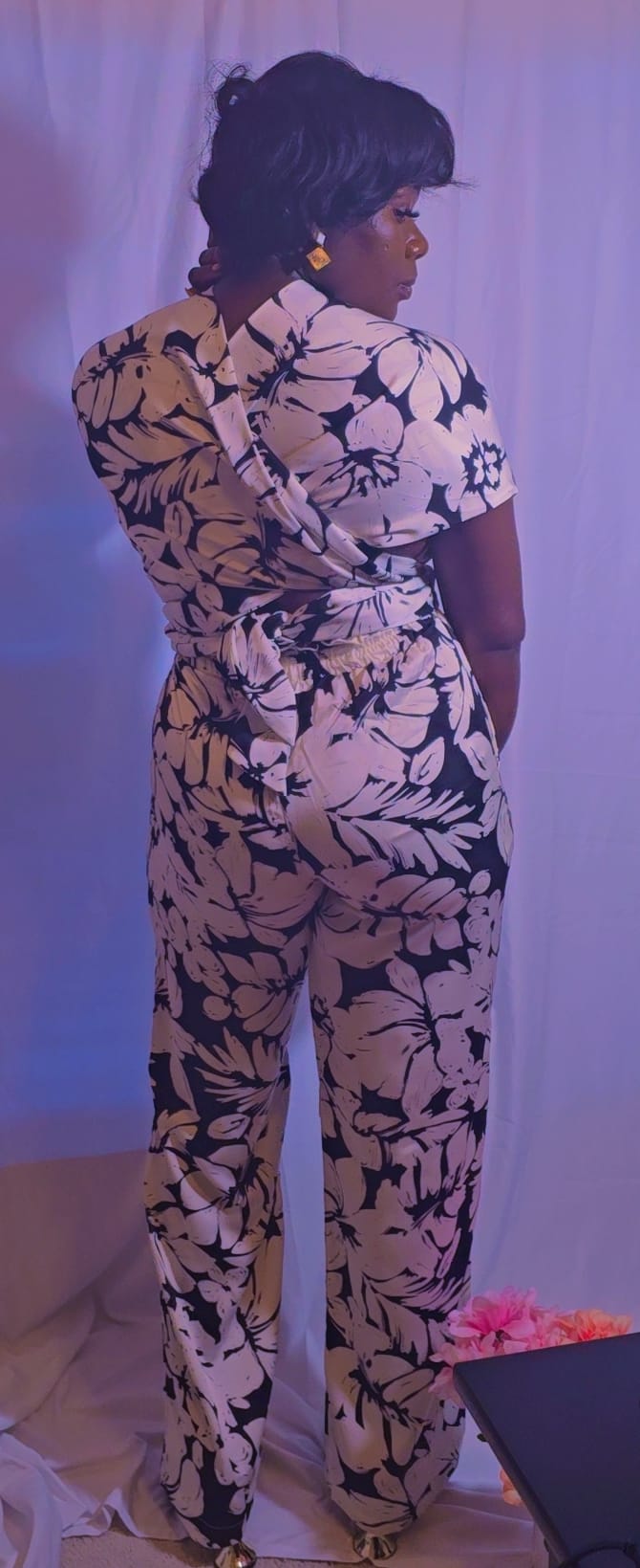 Jumpsuit. BLACK / OFF-WHITE