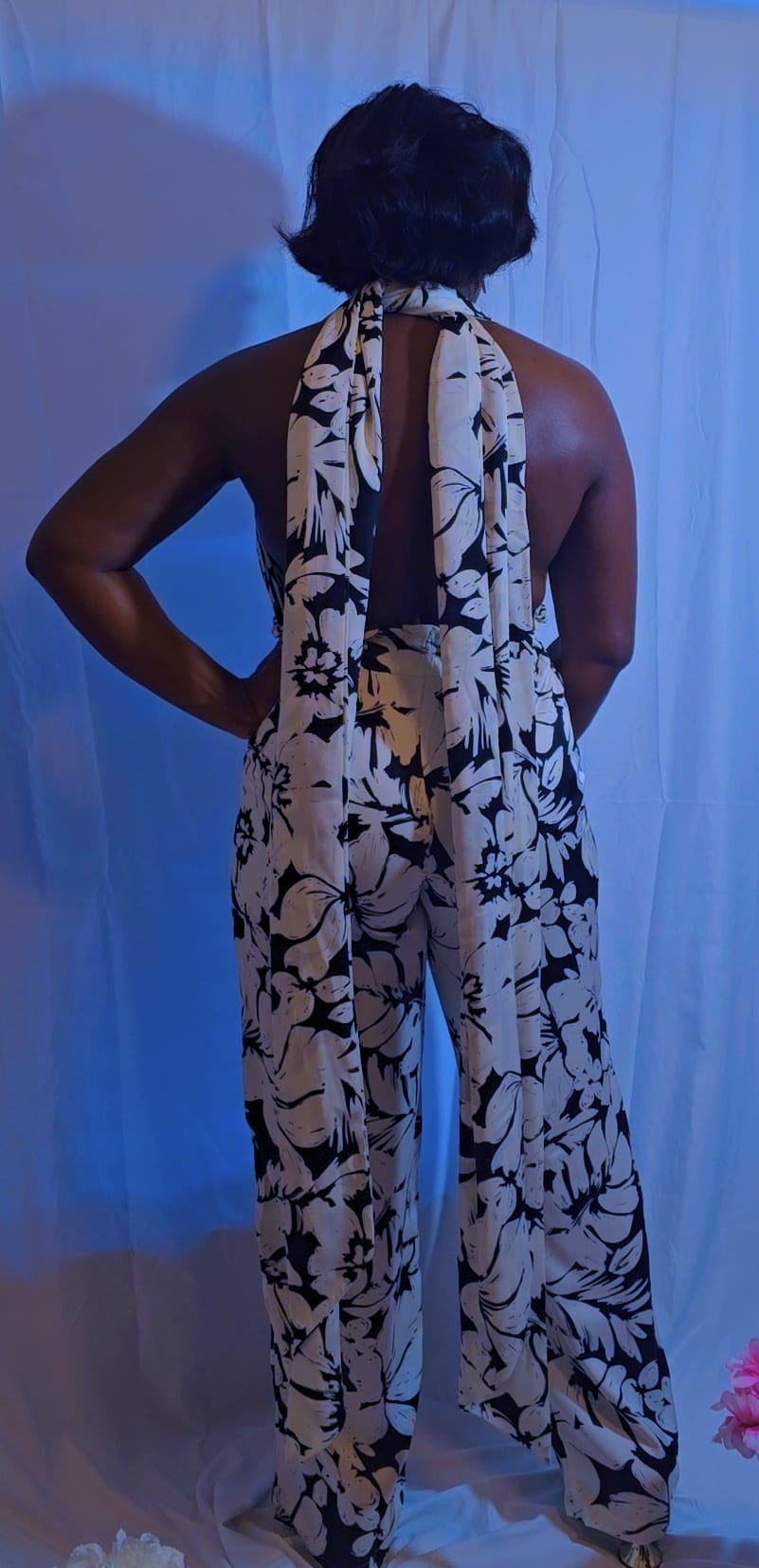 Jumpsuit. BLACK / OFF-WHITE